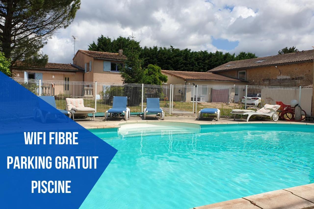 Bel Appartement T2 Climatise Avec Piscine Poitiers-Futuroscope-Creps De Poitiers Vouneuil-sous-Biard Esterno foto