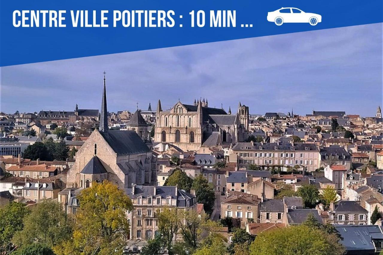 Bel Appartement T2 Climatise Avec Piscine Poitiers-Futuroscope-Creps De Poitiers Vouneuil-sous-Biard Esterno foto
