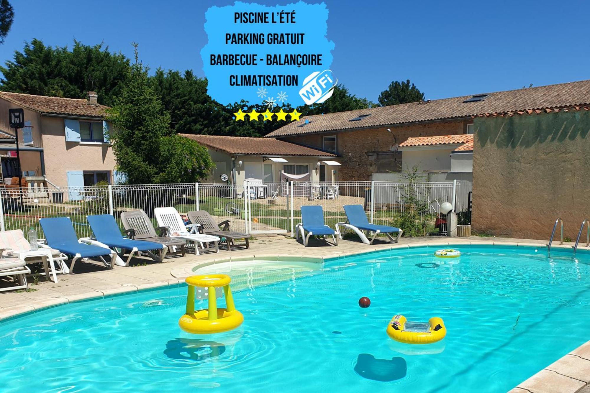 Bel Appartement T2 Climatise Avec Piscine Poitiers-Futuroscope-Creps De Poitiers Vouneuil-sous-Biard Esterno foto
